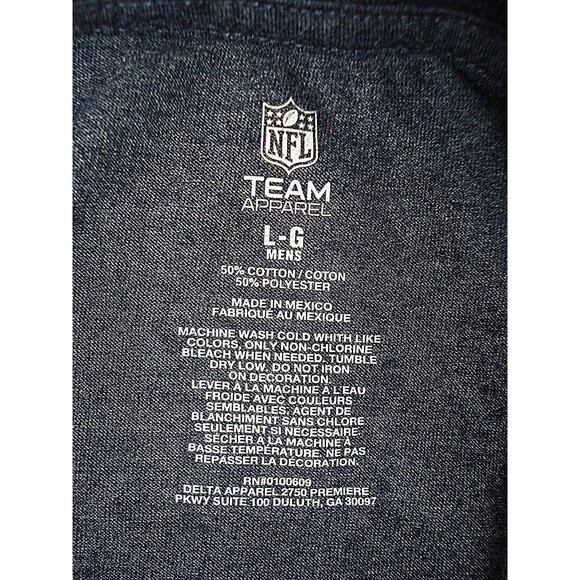 NFL Chicago Bears T Shirt Vintage 90s Football Team Apparel Gray Tee Mens Lg - Picture 7 of 7